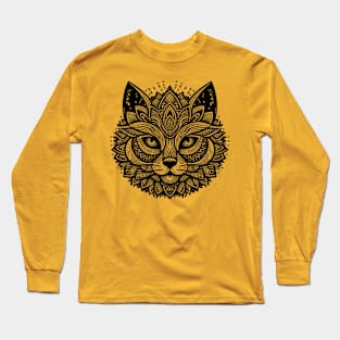 Mandala Cat Long Sleeve T-Shirt